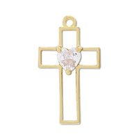 Charm cross No.18 gold