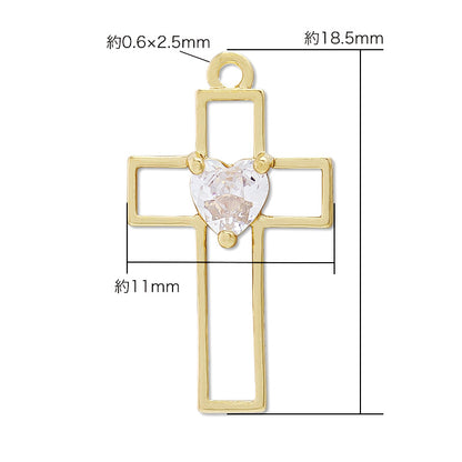 チャーム クロス No.18　ロジウムカラー