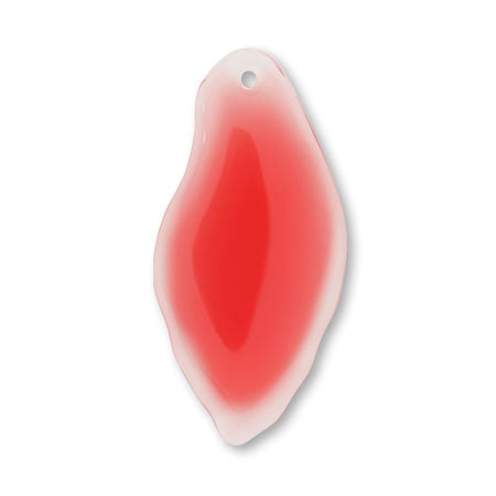 Paddle parts deformed oval 1 hole red [Outlet]
