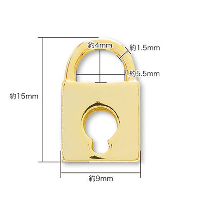 Charm padlock No.1 gold