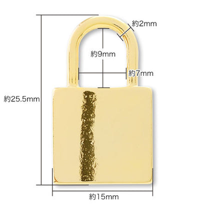Charm padlock No.2 gold