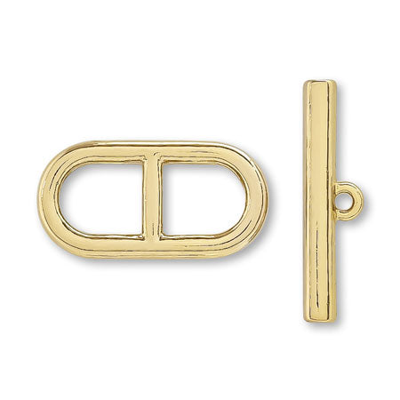 Mantel buckle Oval Gold