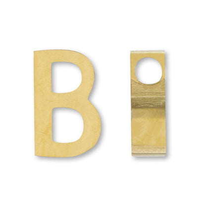 Metal parts initial B gold