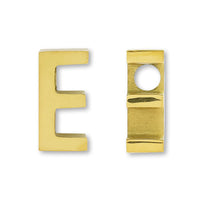 Metal parts initial E gold