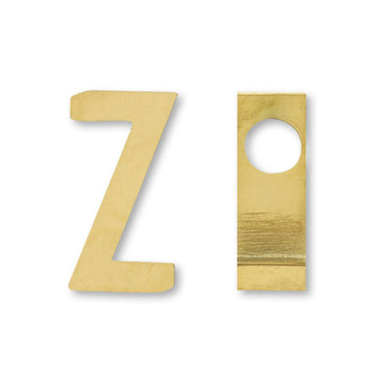 Metal Parts Initials Z Gold