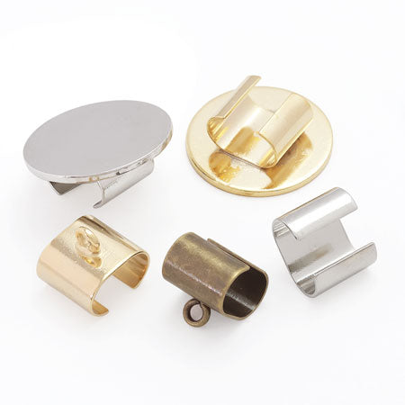 Hair fittings with caulking ring gold