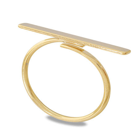 Ring stand with bar approx. 2.5 x 22mm Gold