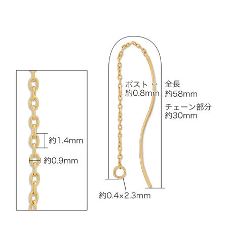 American Earrings Wave No.2 Gold