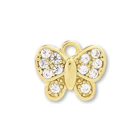 Charm Cubic Zirconia Butterfly Crystal/G