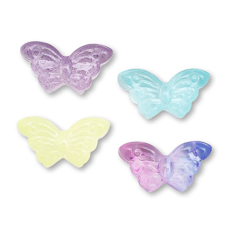 Glass beads butterfly mix