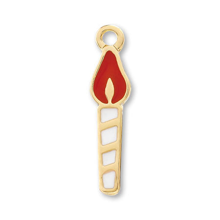 Charm candle flat red / g