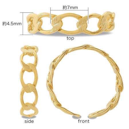 Ring stand (ear cuff) chain 2 gold