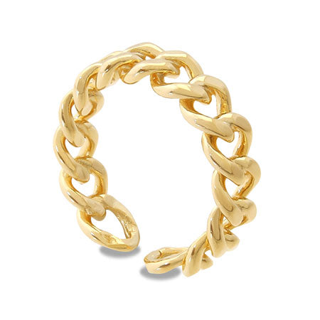 Gold chain ring 3 gold