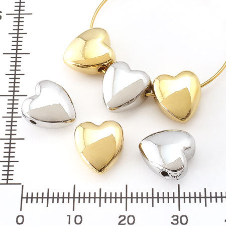 Metal beads heart