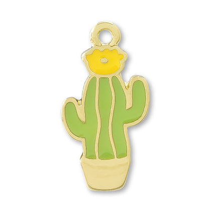 Charm cactus flat yellow green / g