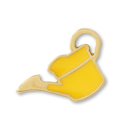 Charm watering can flat yellow/G