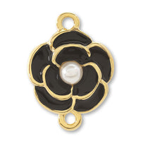 Charm Girls Camellia 2-ring Black/G