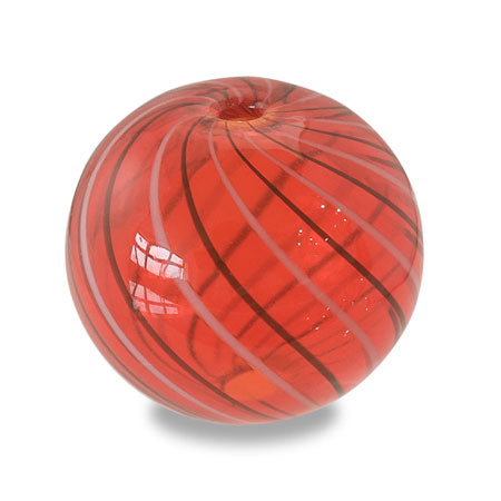 Glass ball 2 hole red