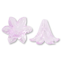 Acrylic Made in Germany Flower 27 Clear Pink