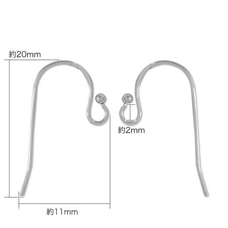 Stainless steel earrings U-shaped 3 fabric (SUS316L)