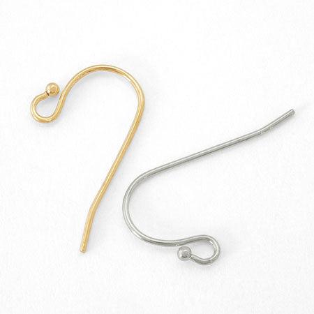 Stainless steel earrings U-shaped 3 gold (SUS316L)
