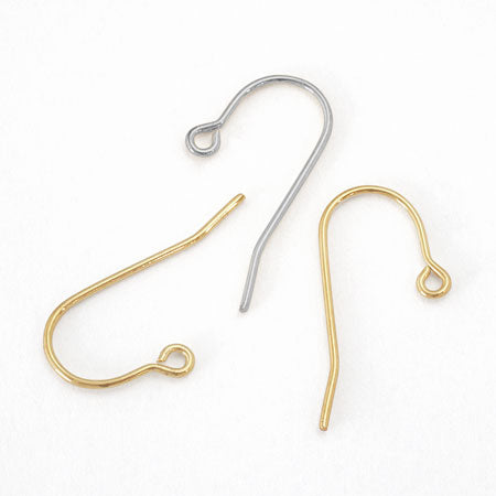 Stainless steel earrings U-shaped 4 gold (SUS316L)