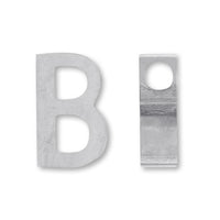 Metal part initials B stainless