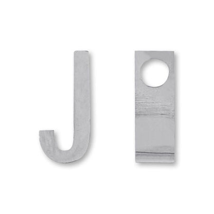 Metal parts initial J stainless steel