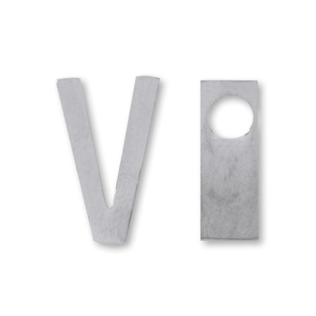 Metal parts initial V stainless steel