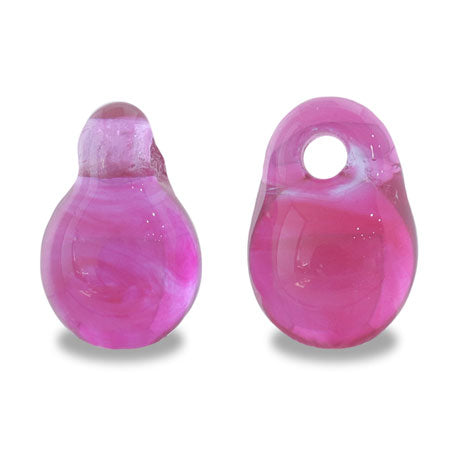 American glass shower beads ruby ​​pink