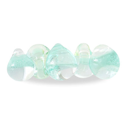 Teardrop beads Miami green