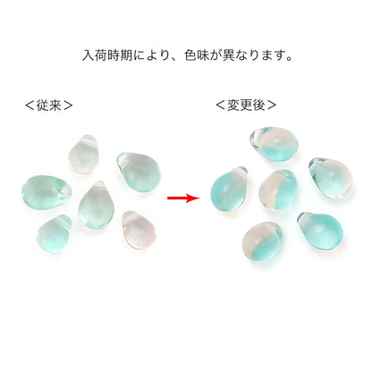 Czech Shizuku side hole mixed rose aqua