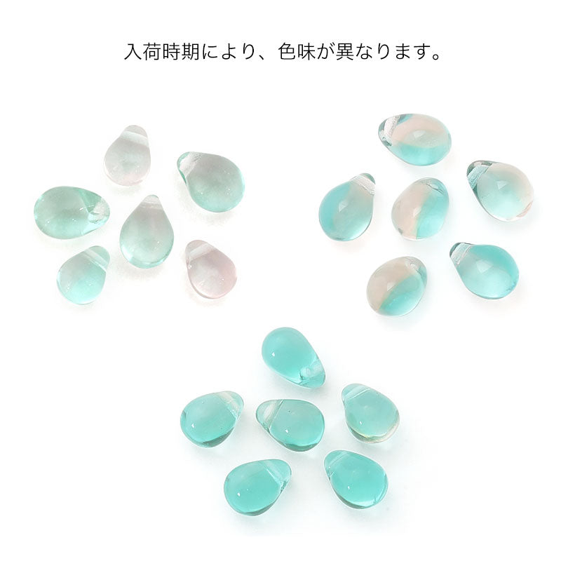Czech Shizuku side hole mixed rose aqua
