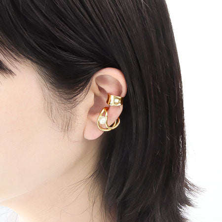Ear cuff spring type No.3 gold