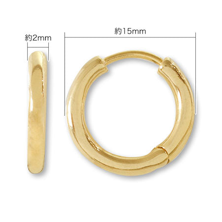 Design earrings hoop round rhodium color