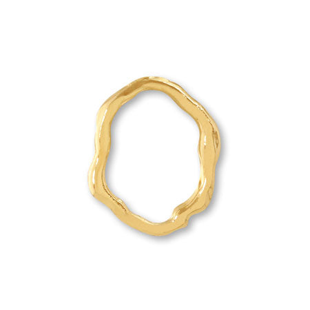Metal Rings: Natural Oval Gold