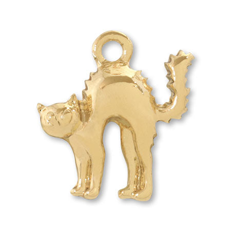 Charm angry cat No.2 gold