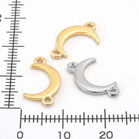 Joint parts Crescent Moon 2 rings Gold