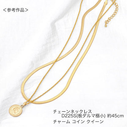 Chain necklace snake flat width approx. 3mm (with adjuster) gold