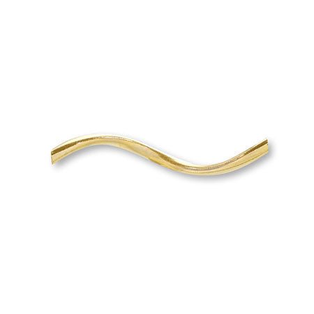 Curved pipe spiral gold