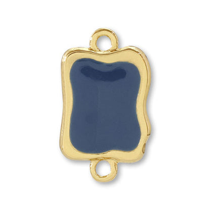 Melty Frame Resin-filled Deformed Square 2-ring JBlue/G