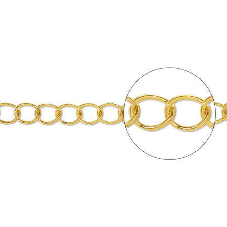 Stainless steel chain 160SB gold