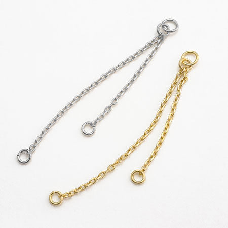 Chain parts 220SDC4 with jump ring gold (approx. 2.5/3.5cm)