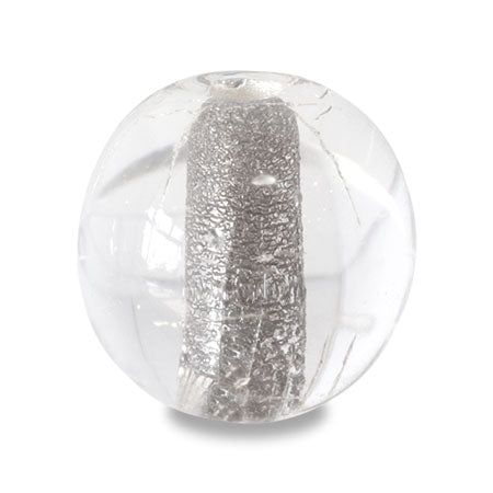 Czech round crystal silver line