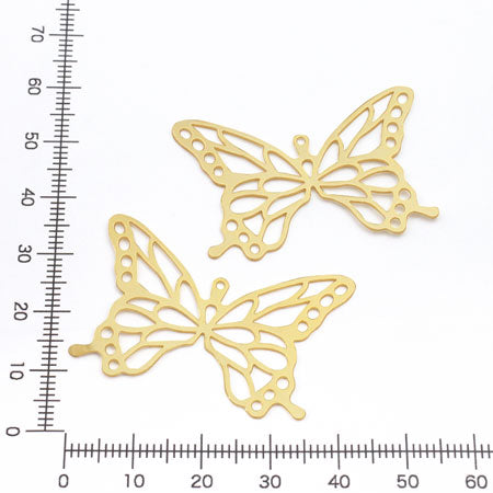 Etched parts butterfly gold