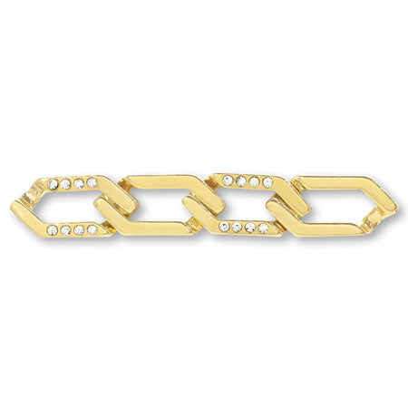 Stone chain parts 6 gold