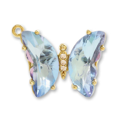 Charm butterfly Lt Blue