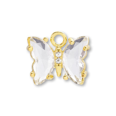charm butterfly crystal