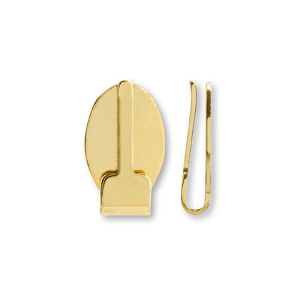 Button clip connector gold