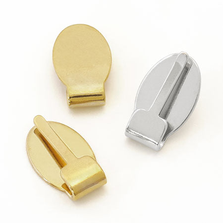 Button clip connector gold